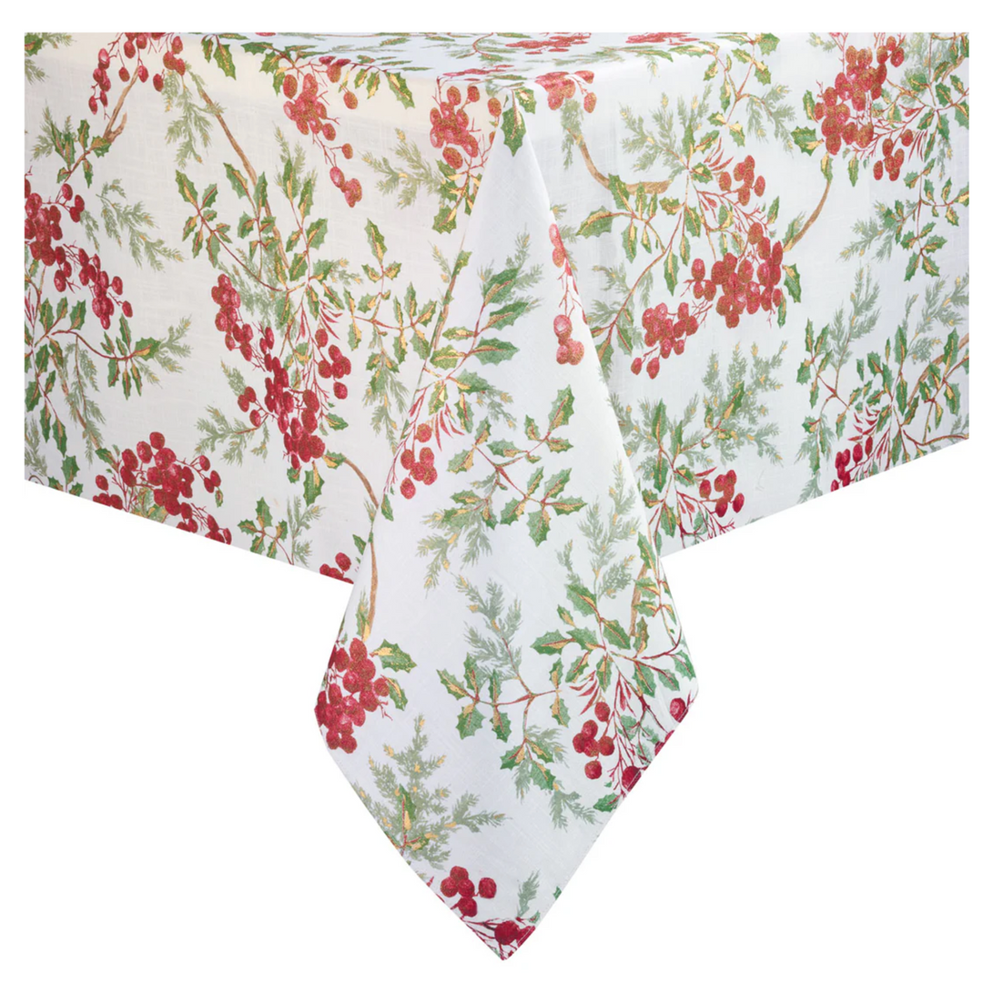 BODRUM Holly Berry Large Tablecloth Default Title