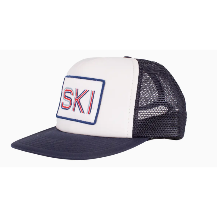 CRAB & CLEEK Retro Ski Trucker Hat