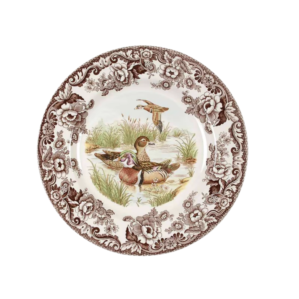 SPODE WOODLAND WOOD DUCK SALAD PLATE