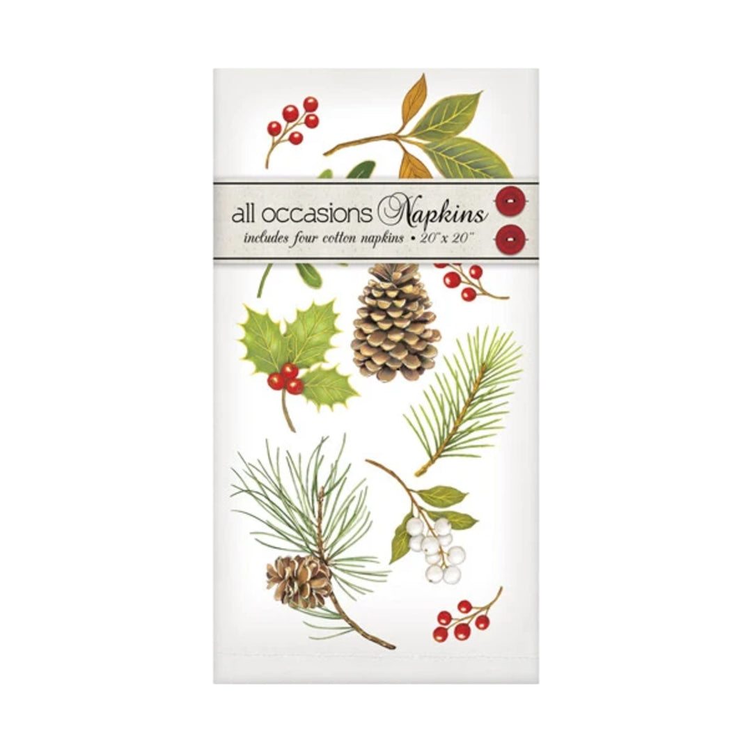 MARY LAKE THOMPSON Evergreen Scatter Casual Napkin Set Default Title