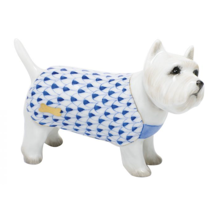 HEREND West Highland Terrier SAPPHIRE