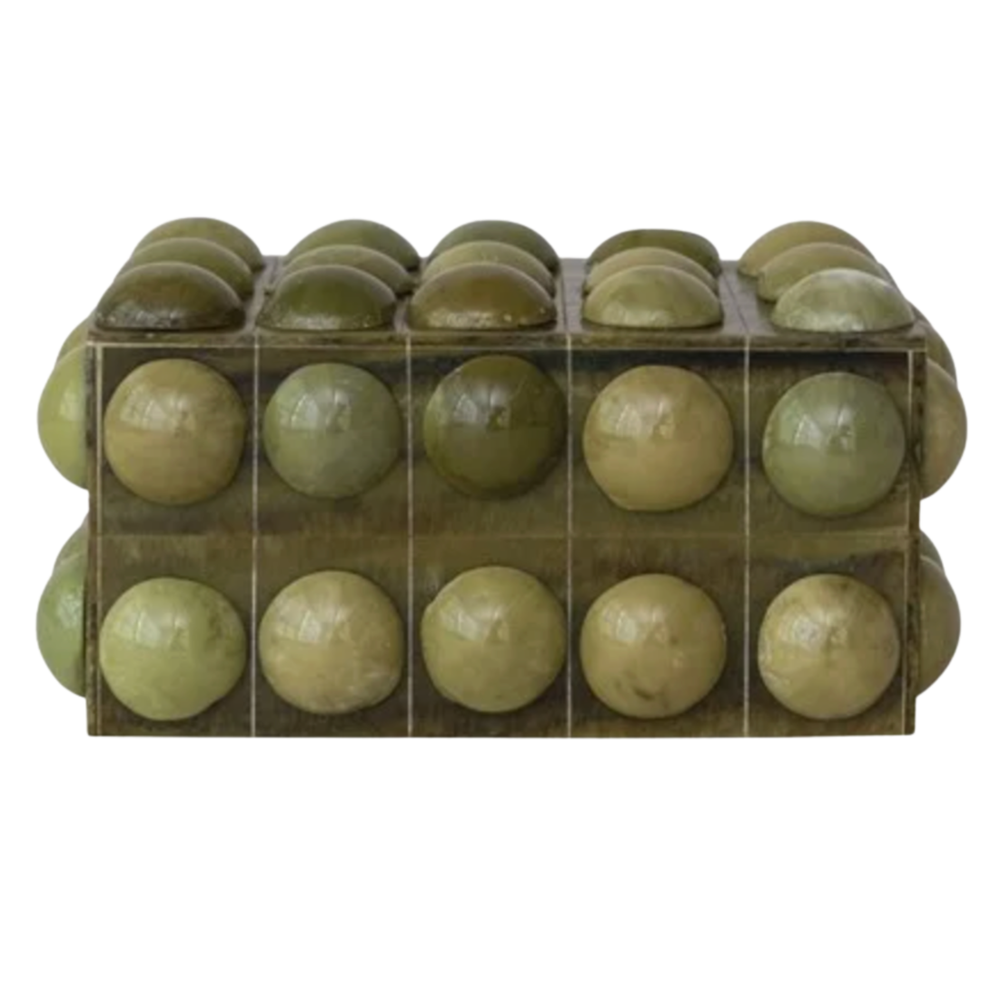 CREATIVE CO-OP Hobknob Bobbin Box Default Title