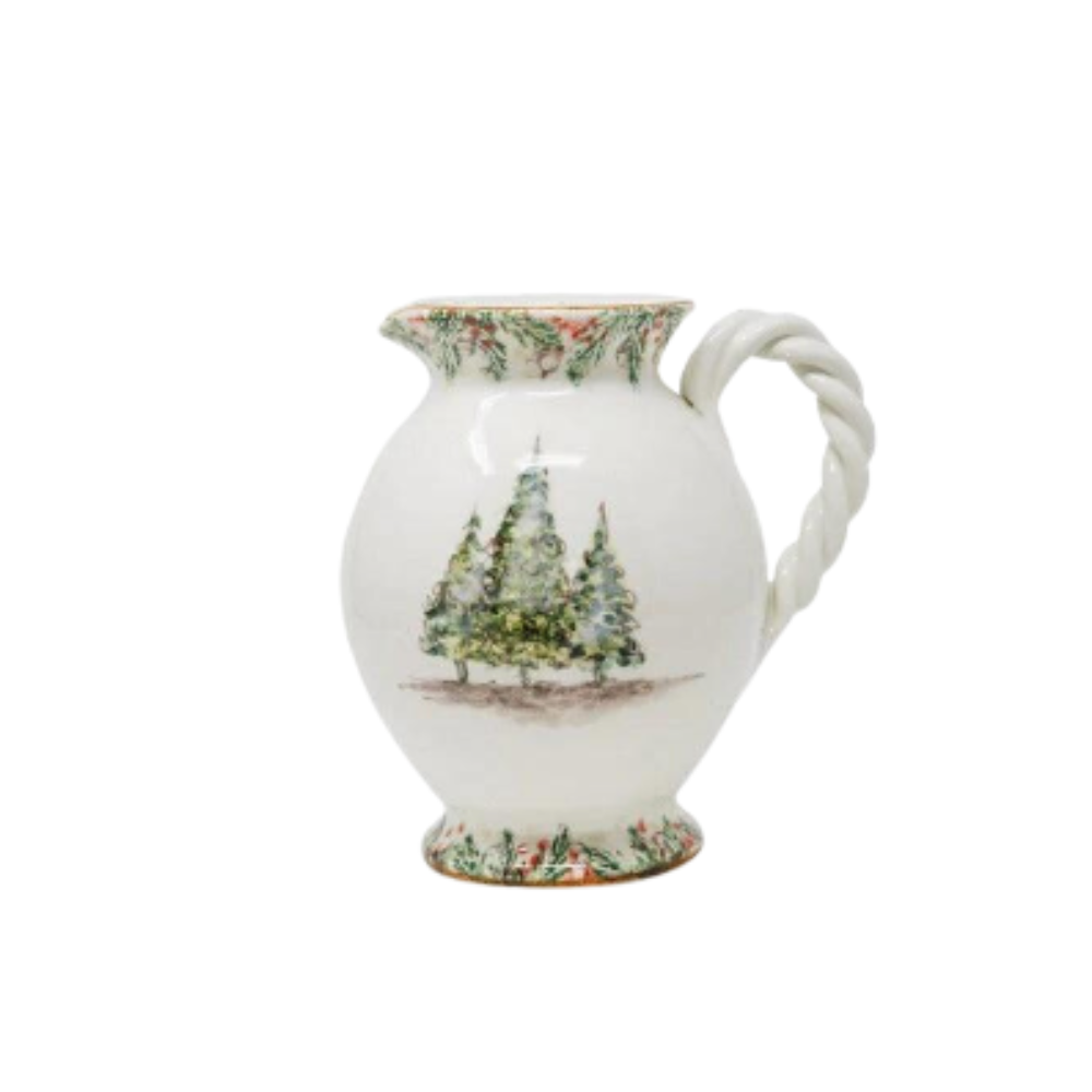 ARTE ITALICA SMALL NATALE SQUARE PITCHER