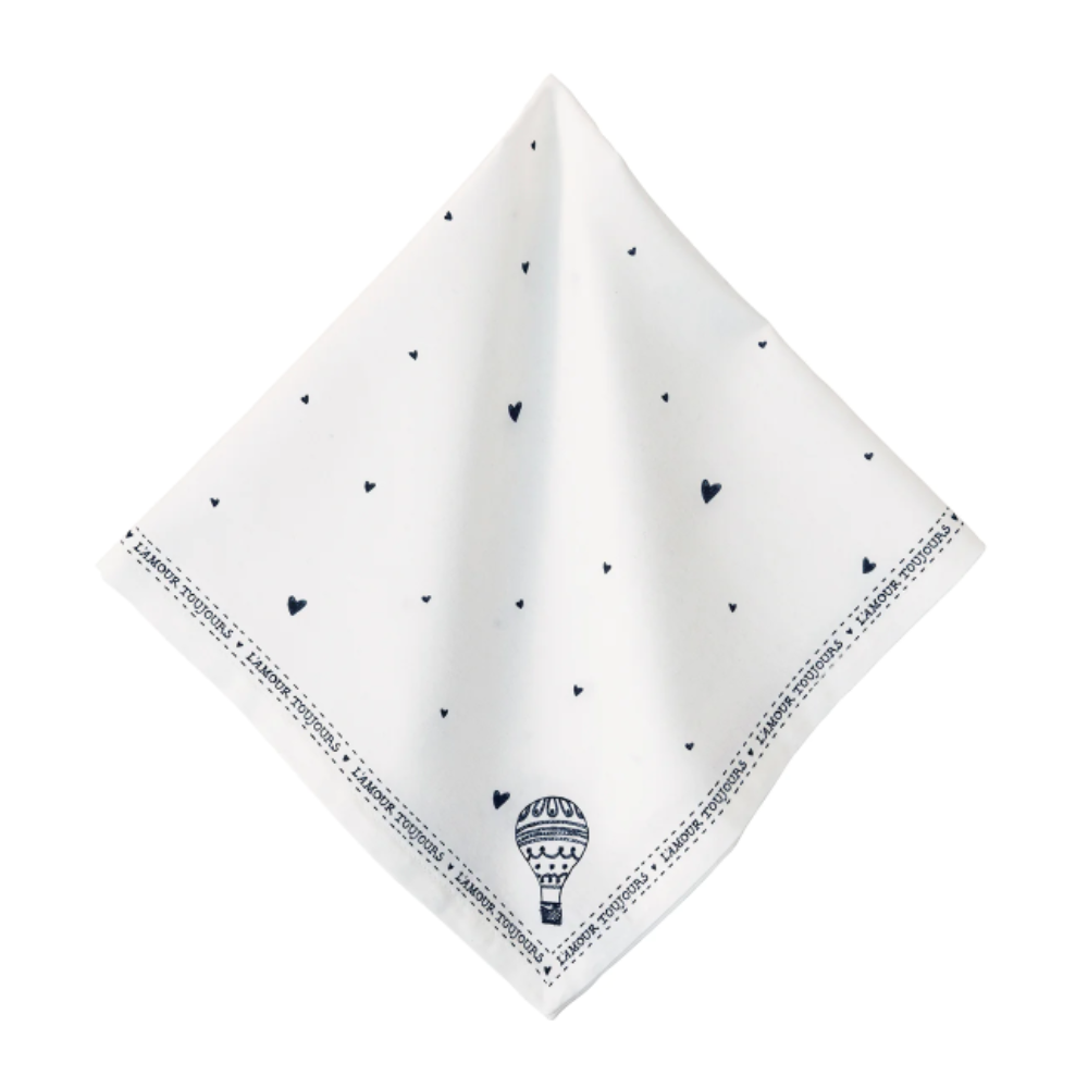 JULISKA L'AMOUR TOUJOURS NAPKINS BLACK AND WHITE (ONLINE ONLY)