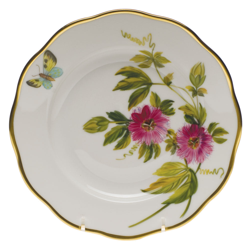 HEREND Texas Blue Bonnet American Wildflower Salad Plate