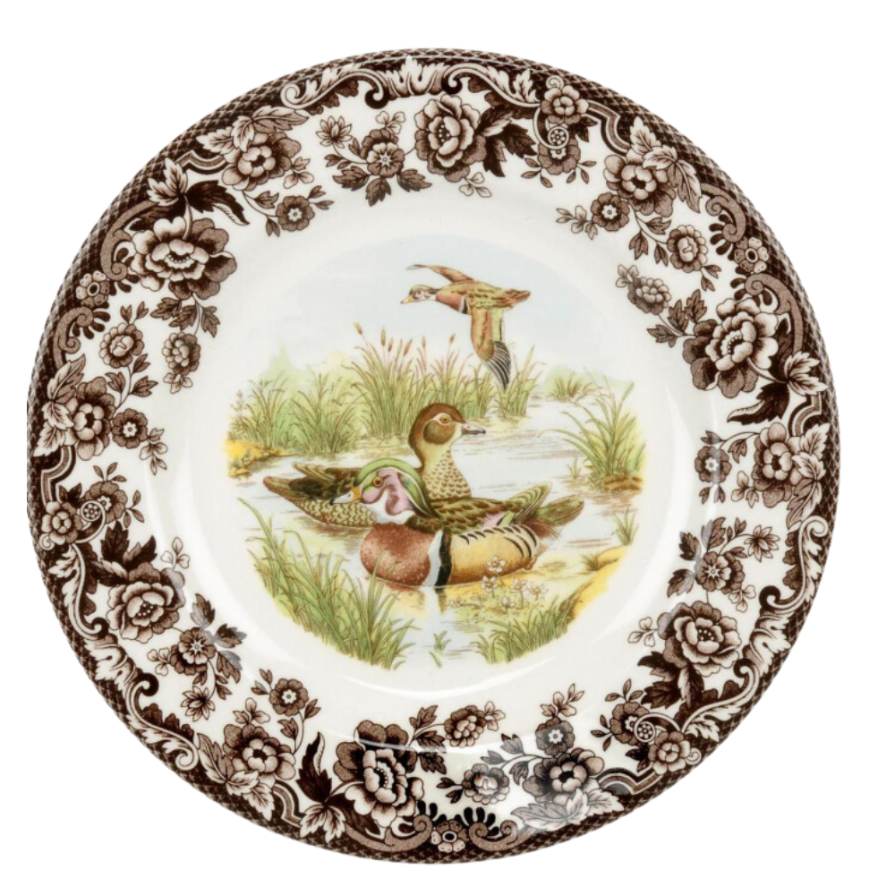 SPODE WOODLAND WOOD DUCK DINNER PLATE