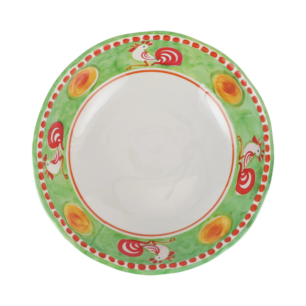 VIETRI CAMPAGNA GALLINA MELAMINE SERVING BOWL - LARGE