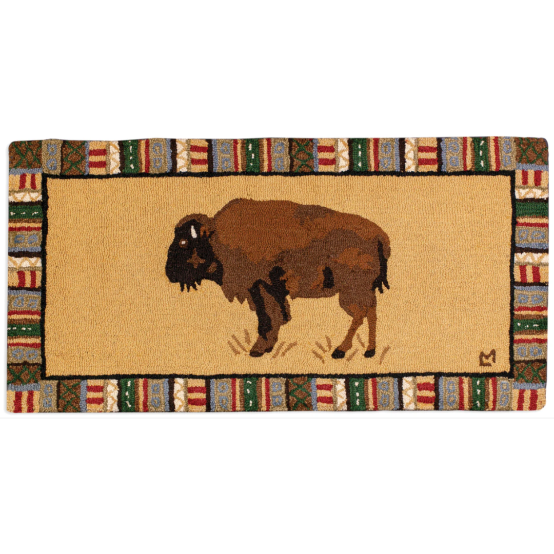 CHANDLER 4 CORNERS Cinnamon Buffalo Hook Rug Default Title