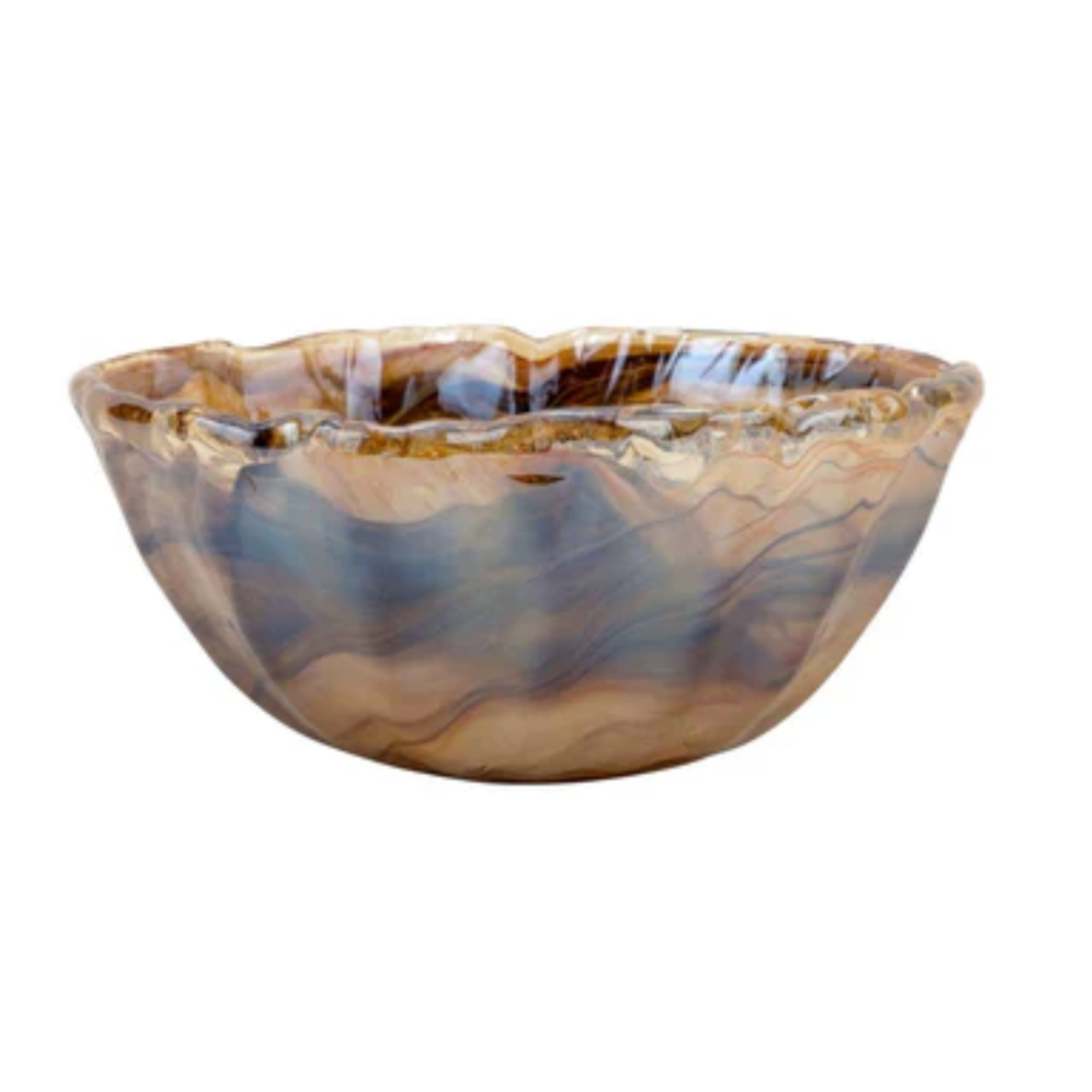 VIETRI Onda Glass Tortoiseshell Small Bowl Default Title