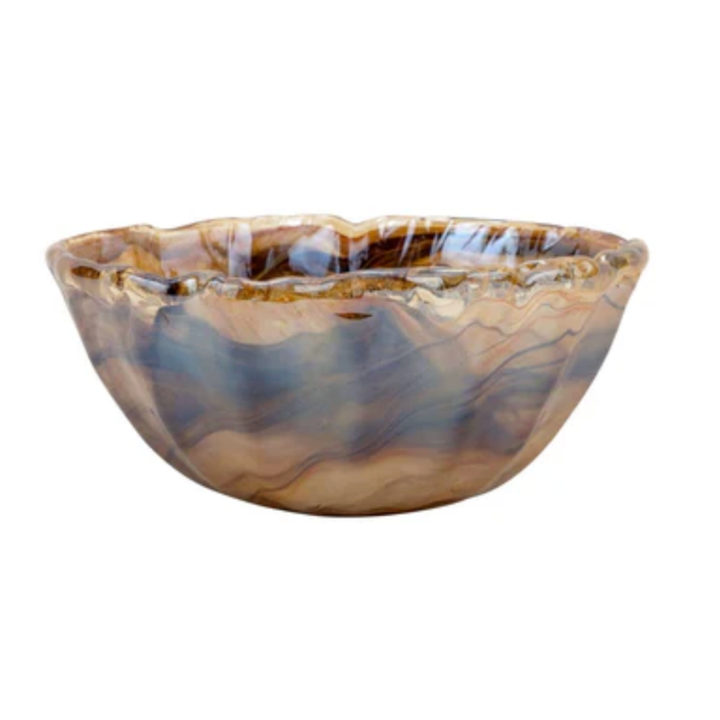 VIETRI Onda Glass Tortoiseshell Small Bowl Default Title