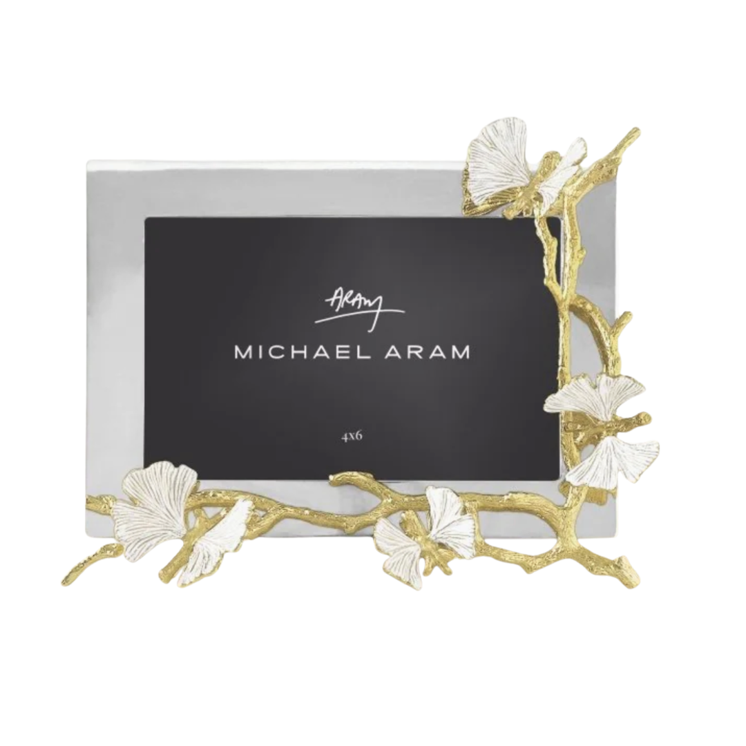 MICHAEL ARAM Butterfly Ginko Gold Reflective Frame