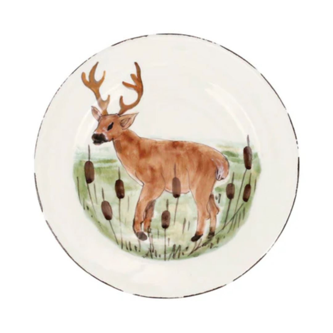 VIETRI Wildlife Deer Salad Plate Default Title