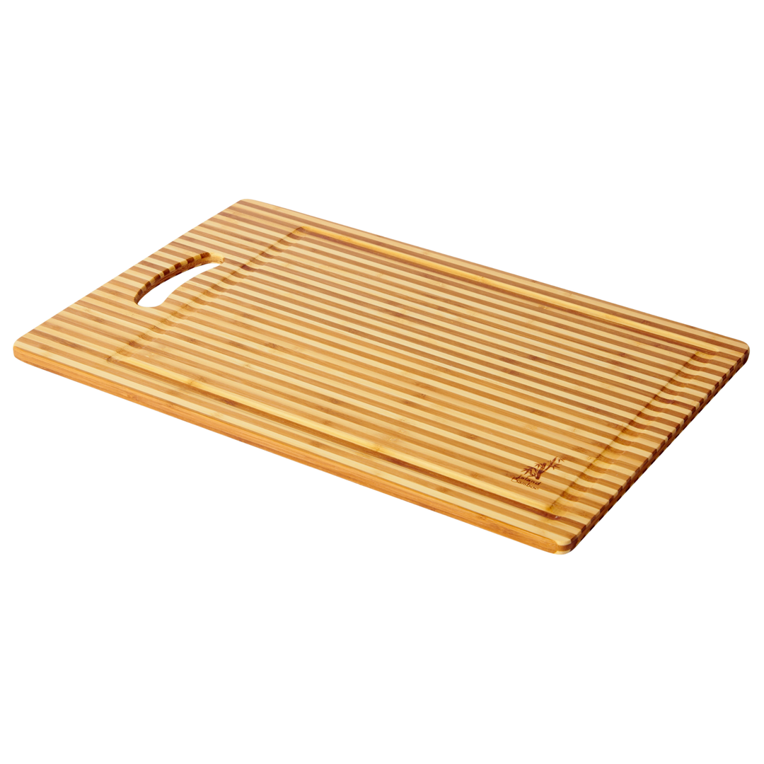 ISLAND BAMBOO Laguna Honey Stripe Carving Board Default Title