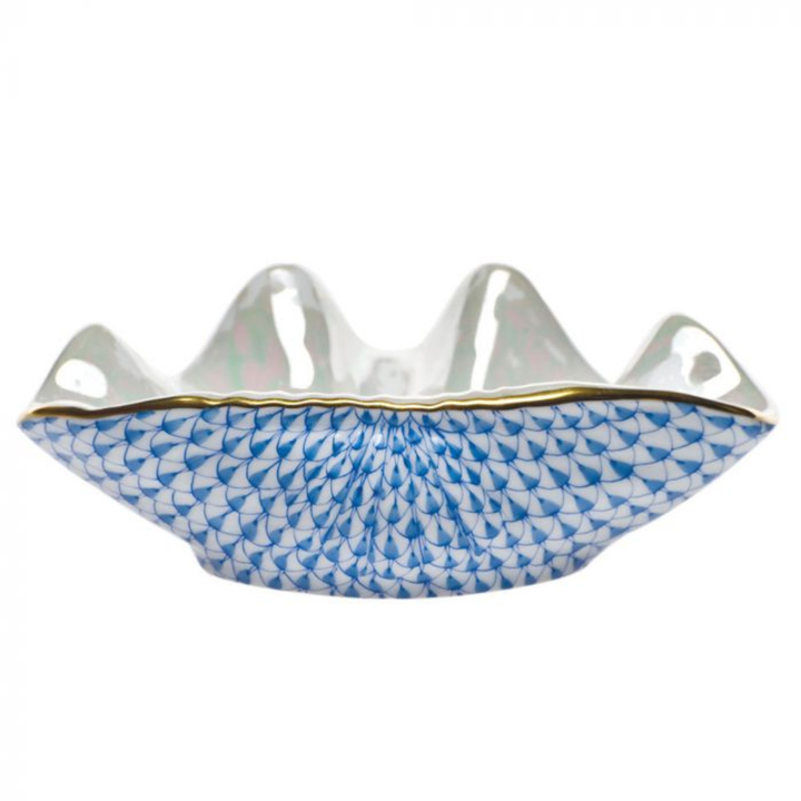 HEREND CLAM SHELL BLUE
