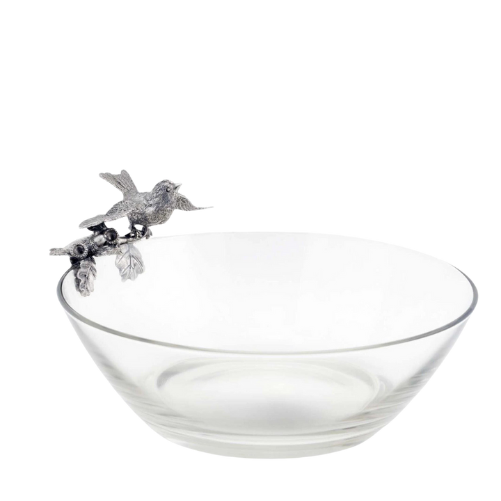 VAGABOND HOUSE SONG BIRD GLASS SERVING BOWL