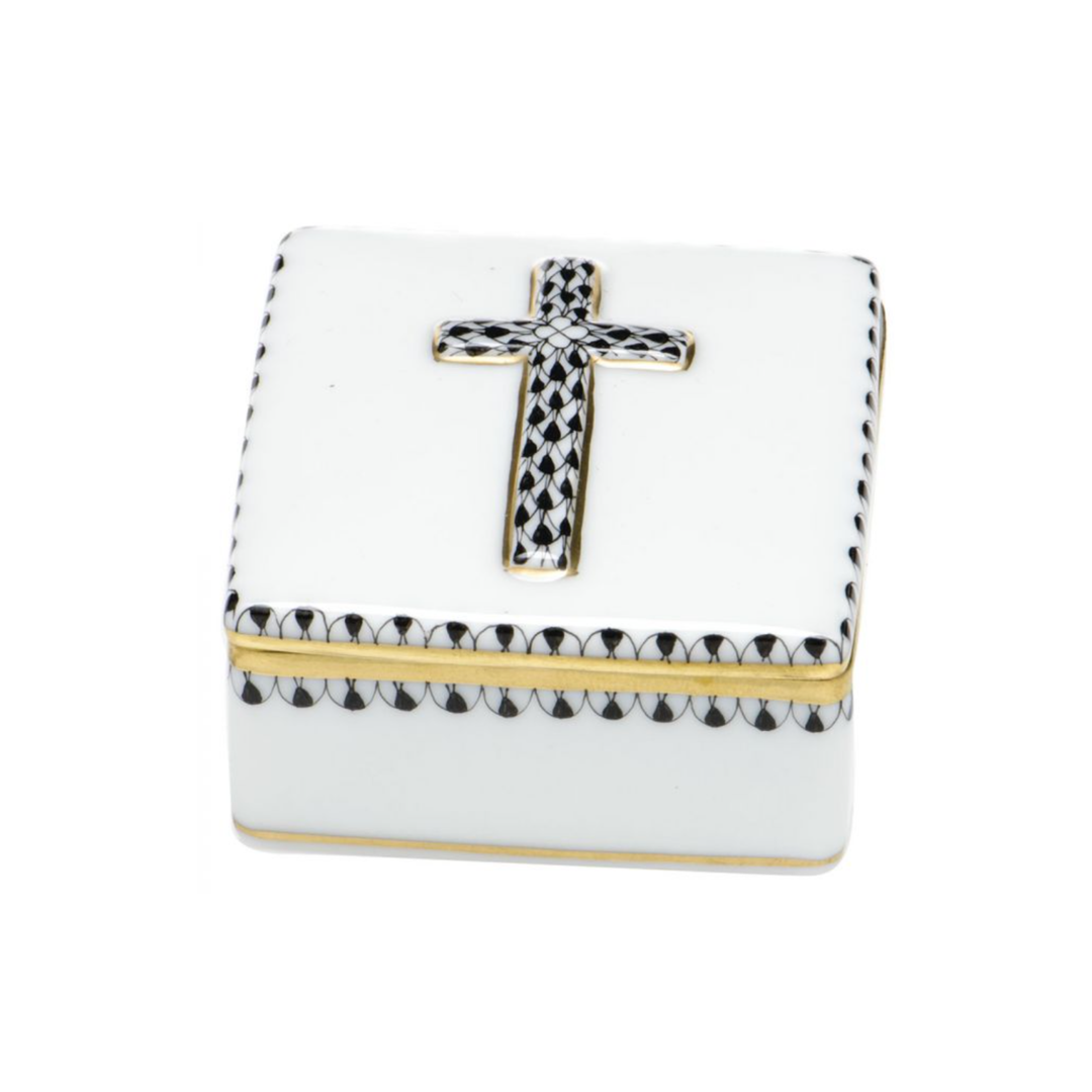 HEREND Prayer Box BLACK