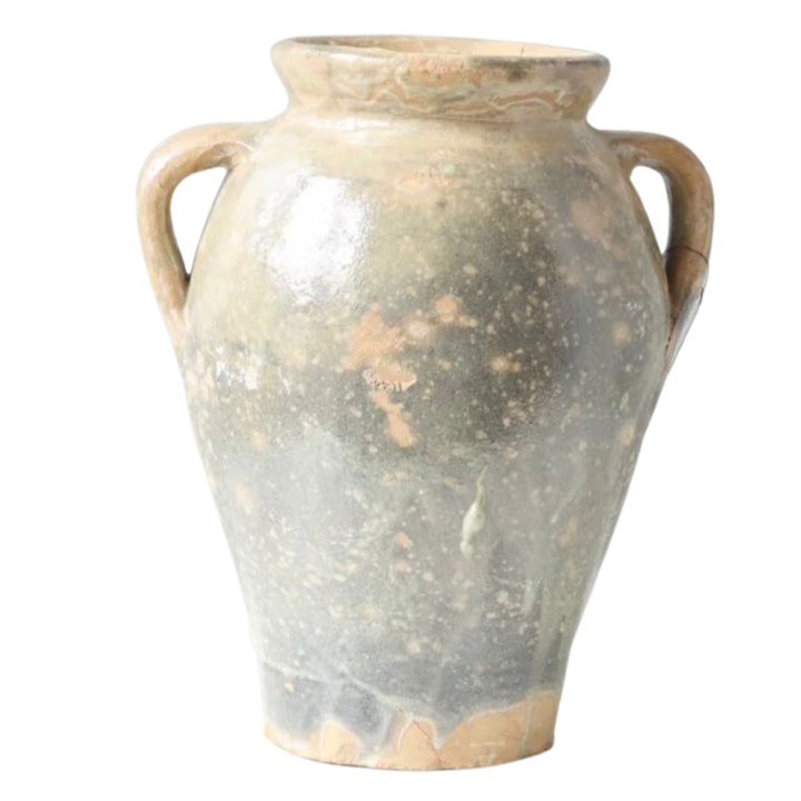 ETUHOME Green And Blue Tones Found Amphora Vase