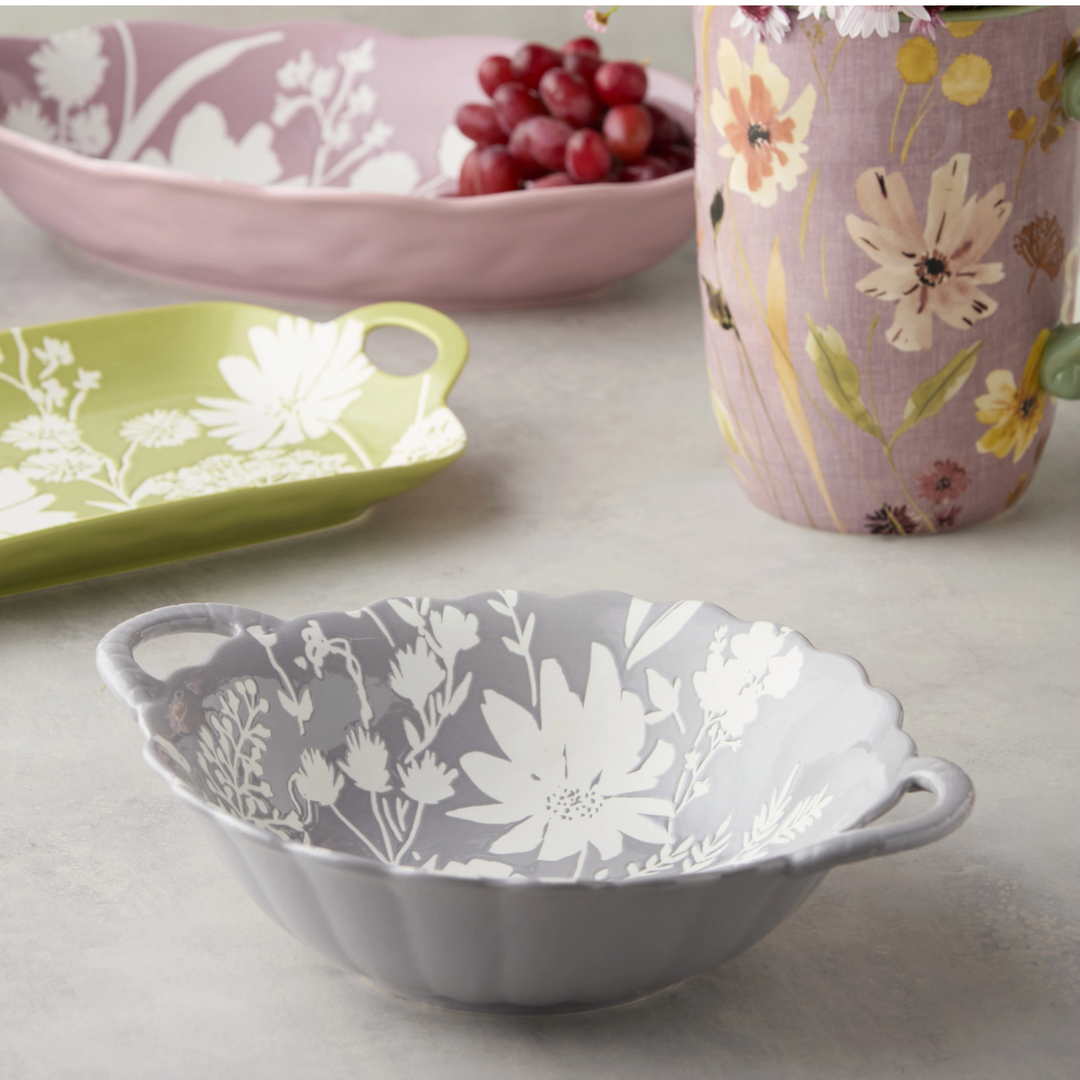CERTIFIED INTERNATIONAL Wildflowers Wax Off Round Bowl