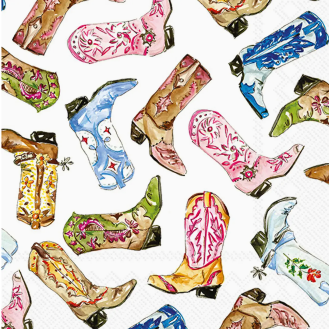 BOSTON INTERNATIONAL Boot Scootin Lunch Napkins Default Title