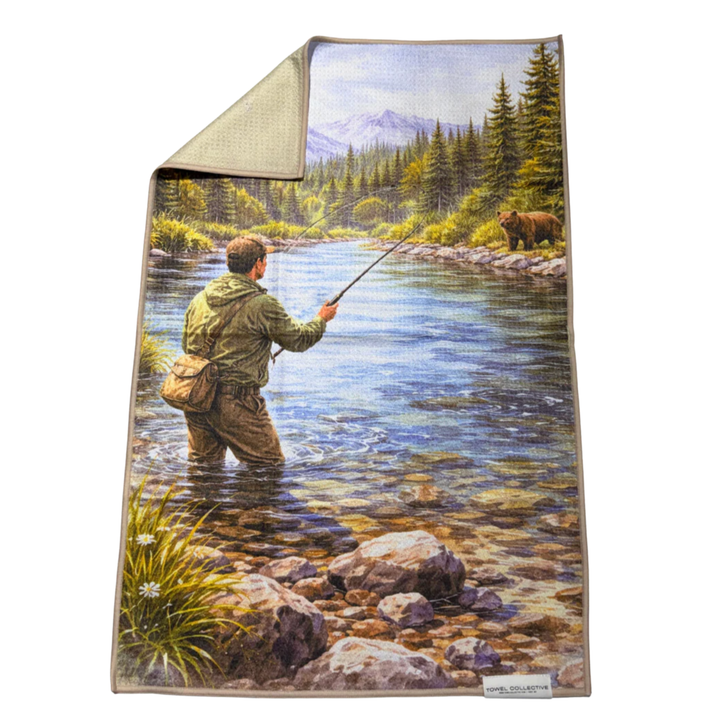 TOWEL COLLECTIVE River Dance Reversible Waffle Weave Towel Default Title