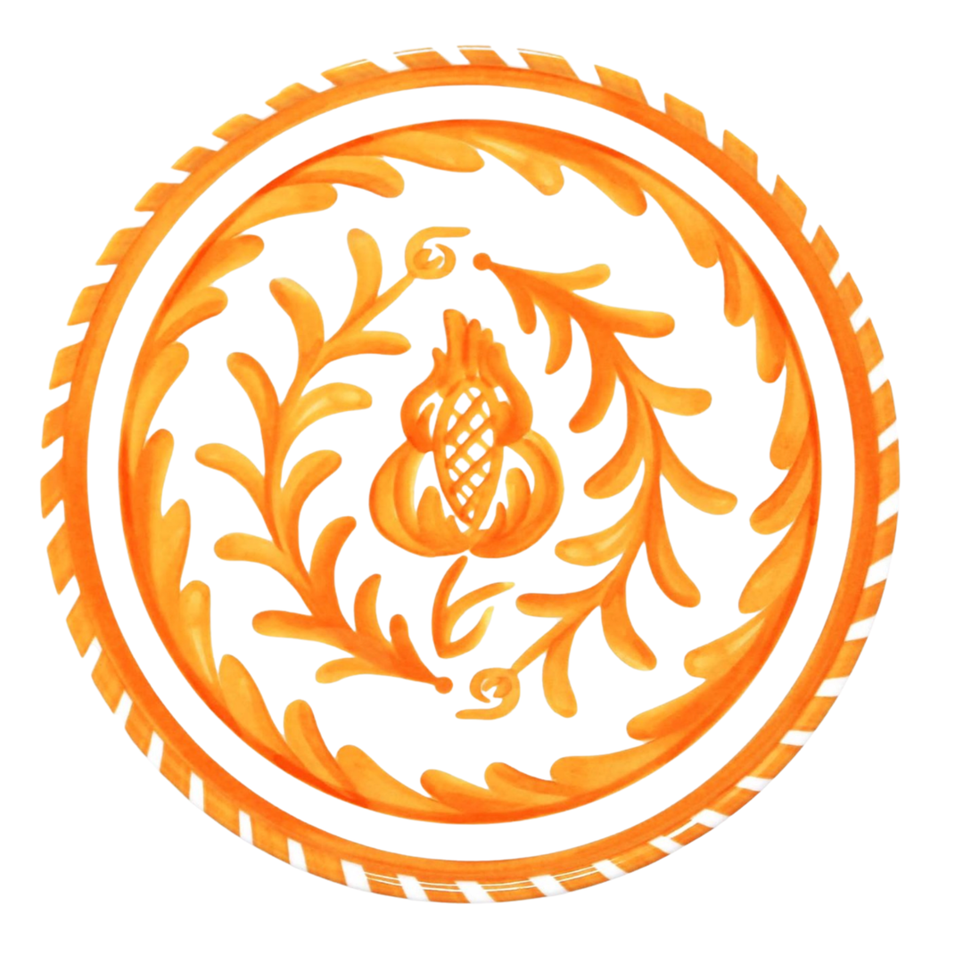 LE CADEAUX Sicily Orange Appetizer Plate Default Title