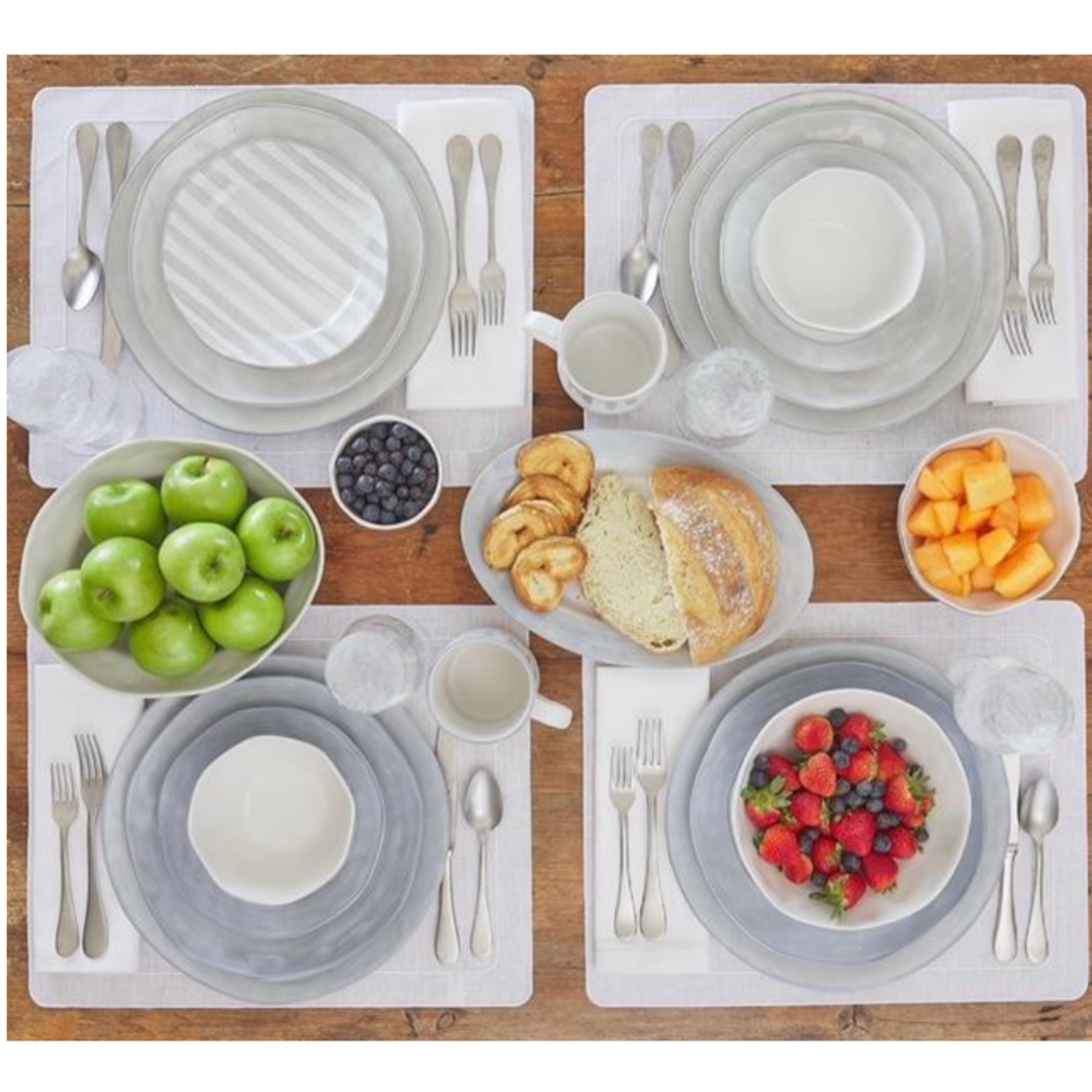 SKYROS Azorzes Greige Large Serving Bowl