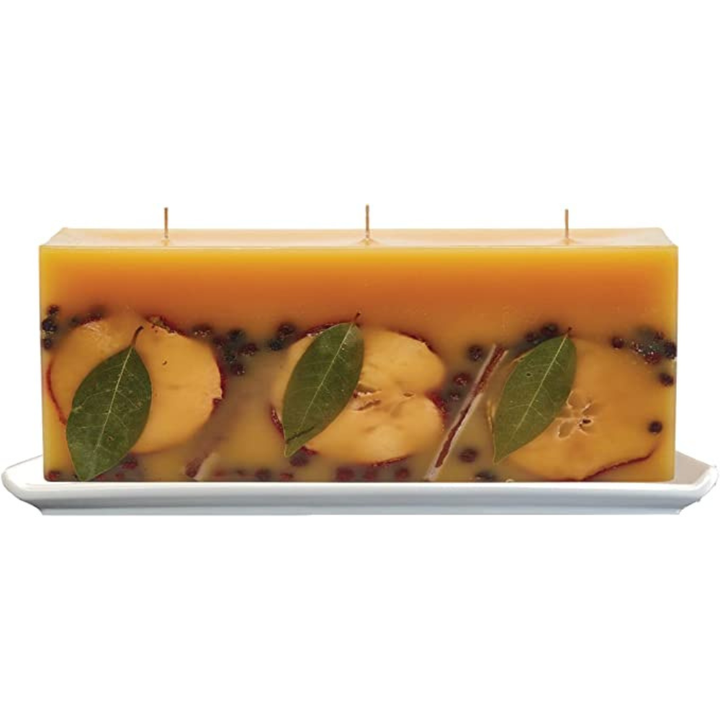 ROSY RINGS Spicy Apple Brick Botanical Candle Default Title