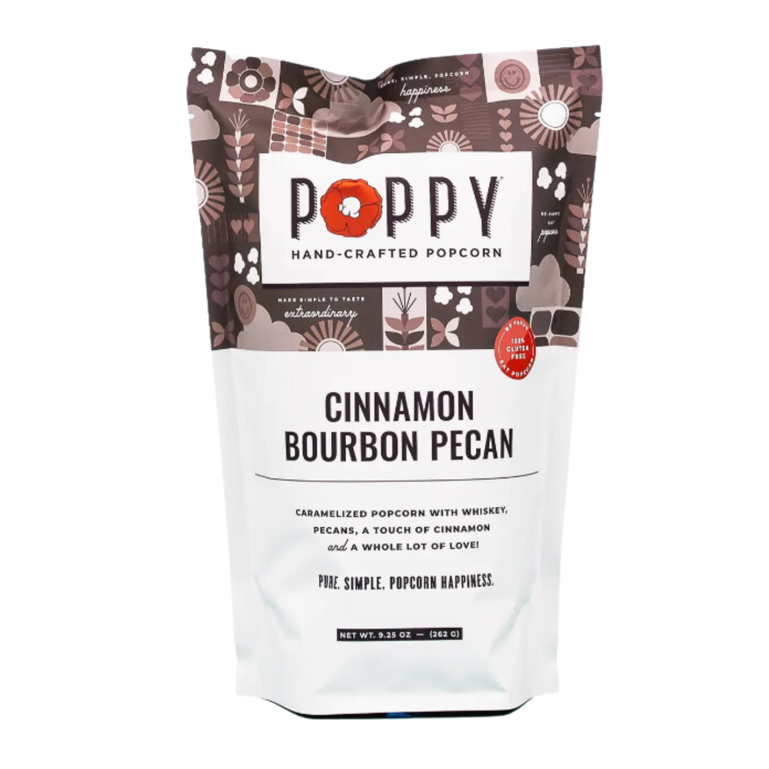 POPPY HANDCRAFTED POPCORN Cinnamon Pecan Popcorn Bag