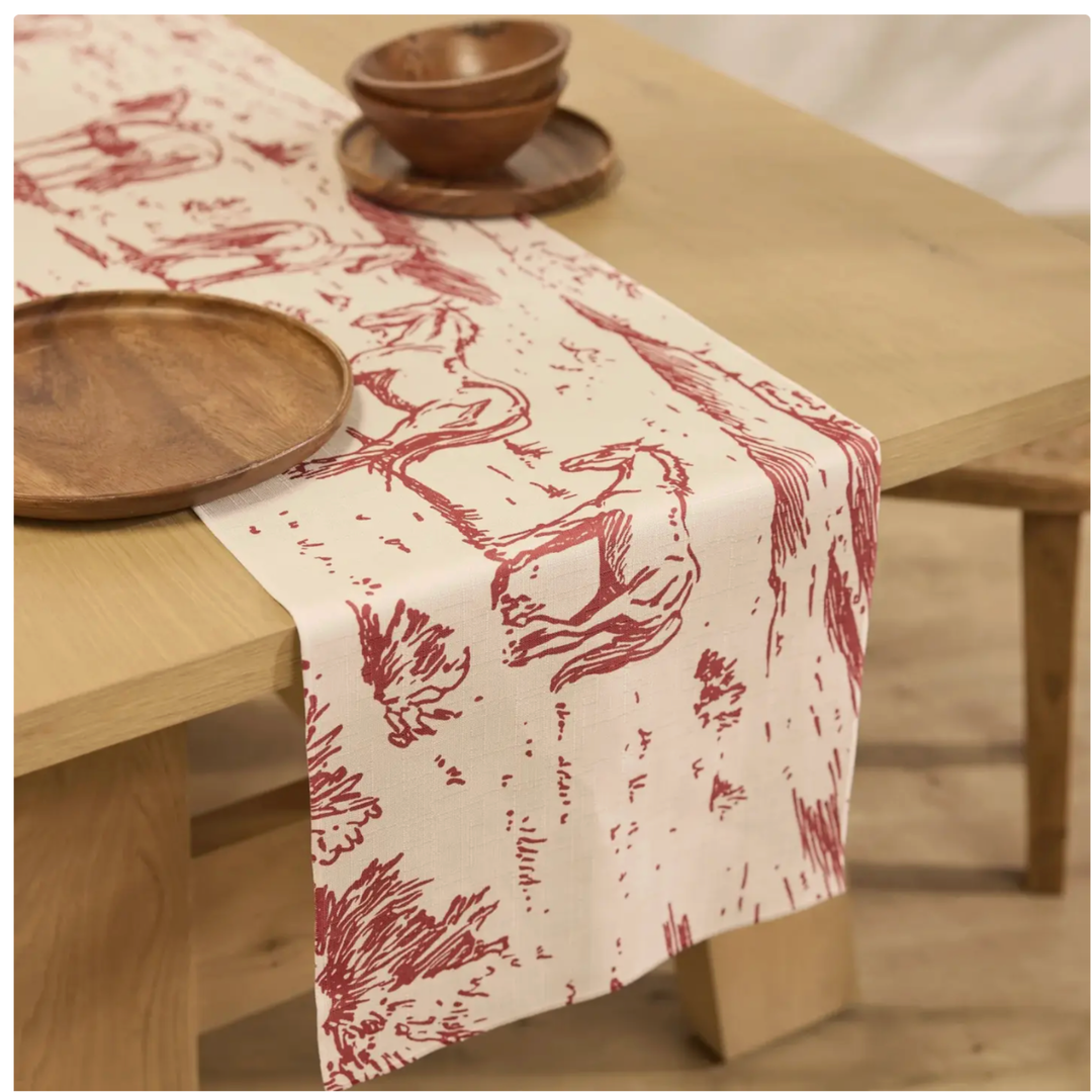Western Scene Table Runner