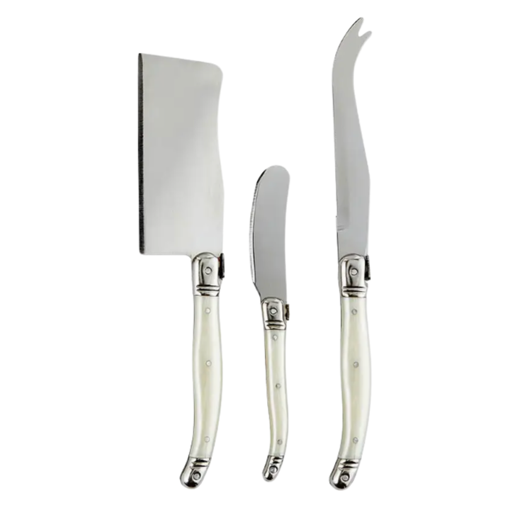 SANTA BARBARA DESIGN STUDIO SANTA BARBARA PEARL CHARCUTERIE BOOK BOX 4/CHEESE KNIVES Default Title