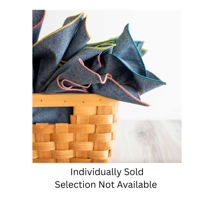 DOT & ARMY Individually Sold Denim Chambray Cloth Napkin