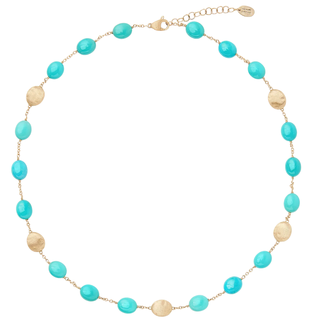 MARCO BICEGO Siviglia 18K Yellow Gold Short Necklace With Turquoise Default Title