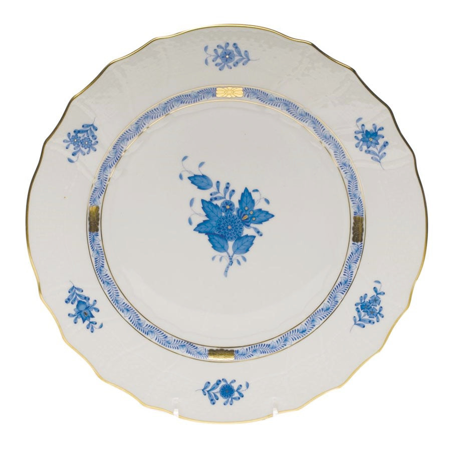 HEREND Chinese Bouquet Blue Salad Plate