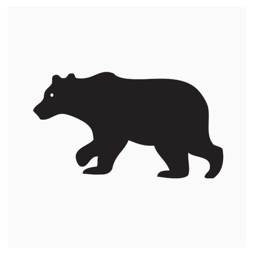 TRENDY TABLE Black Bear Paper Cocktail Napkin
