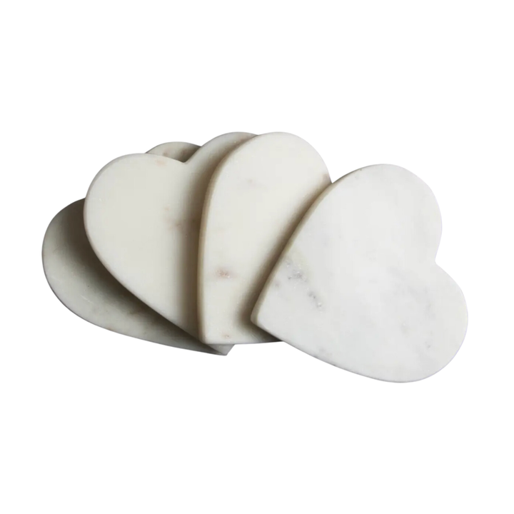 BIDKHOME Heart Shaped Coasters