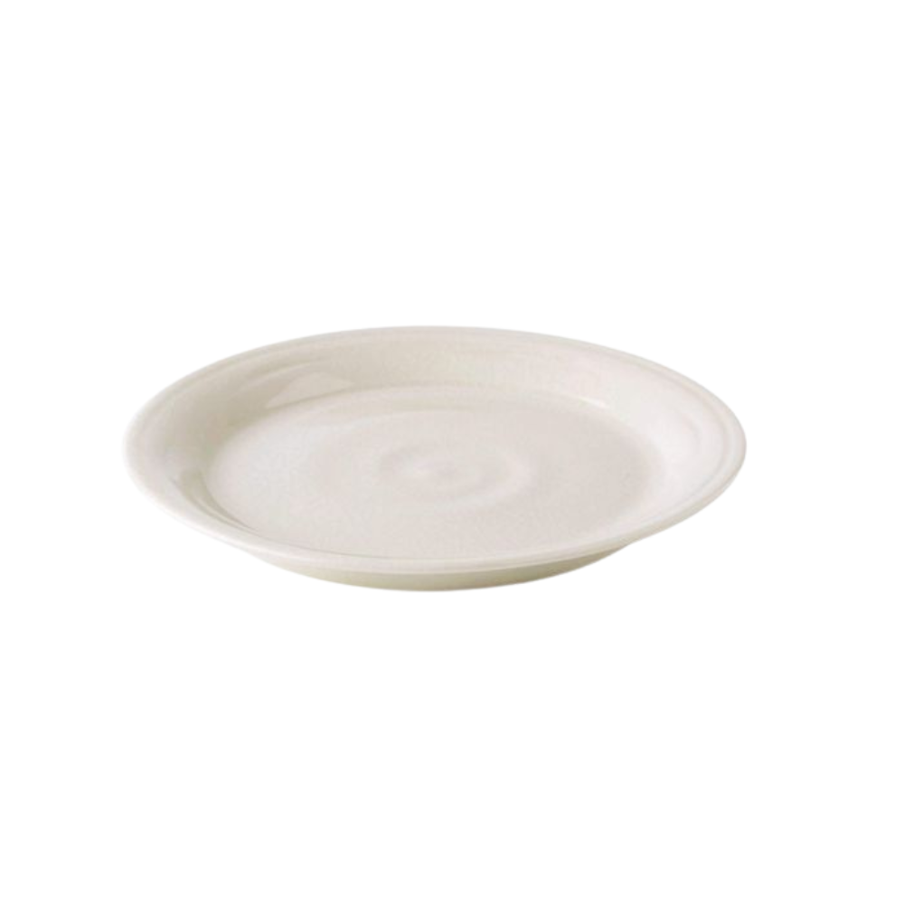 SIMON PEARCE BELMONT SIDE PLATE - CRACKLE IVORY