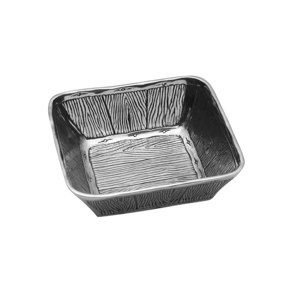 WILTON ARMETALE WILD WOOD SQUARE BOWL