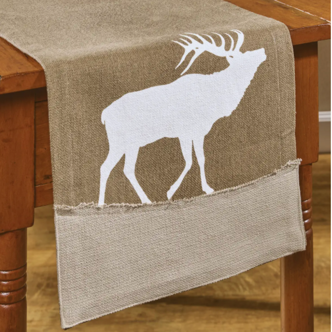 PARK DESIGNS Elk Lodge Applique Runner 54"L Default Title