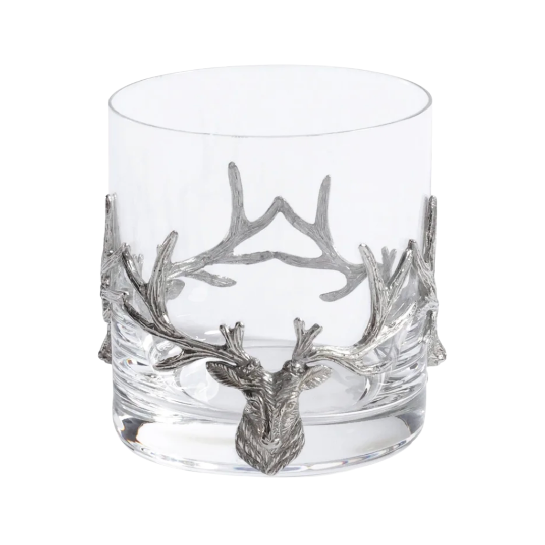 ZODAX St. Anton Pewter And Glass Rocks Large Glass Default Title