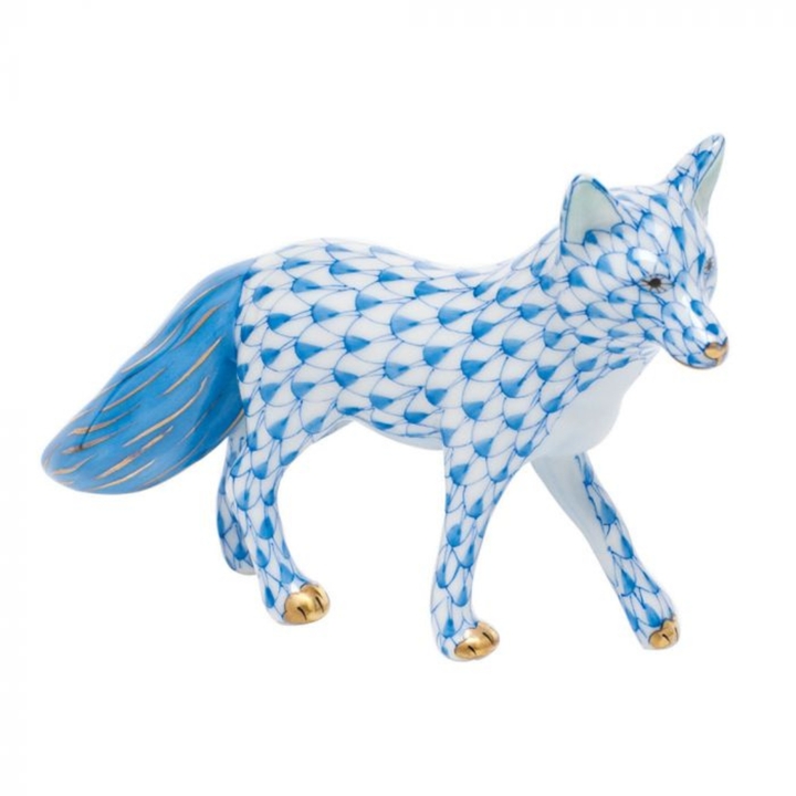 HEREND Fox BLUE