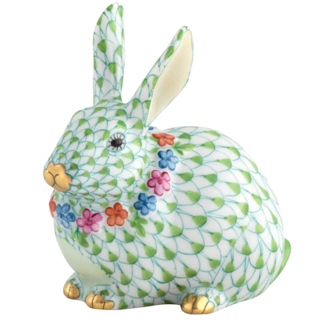 HEREND Flower Bunny Keylime