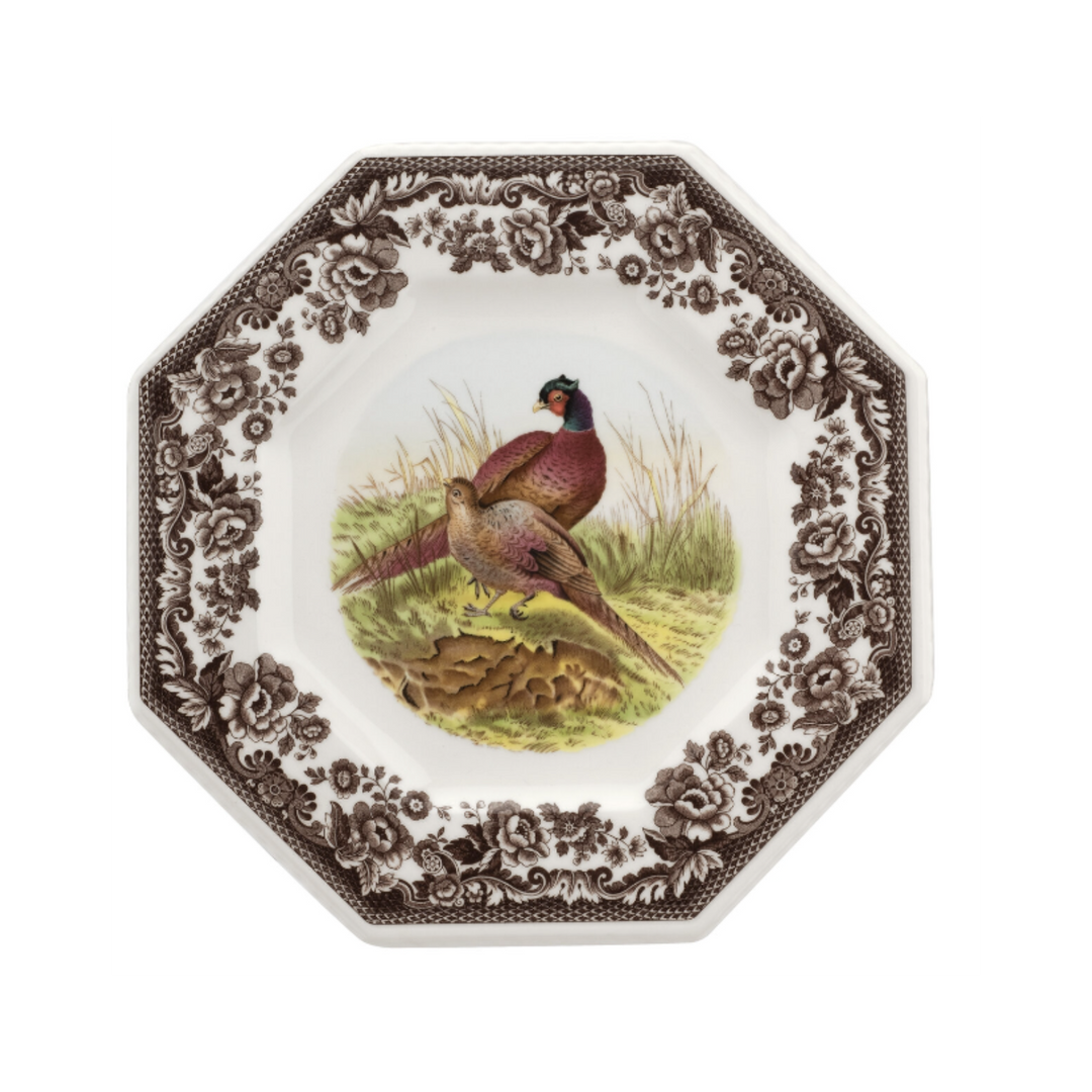 SPODE WOODLAND PHEASANT OCTAGONAL PLATE