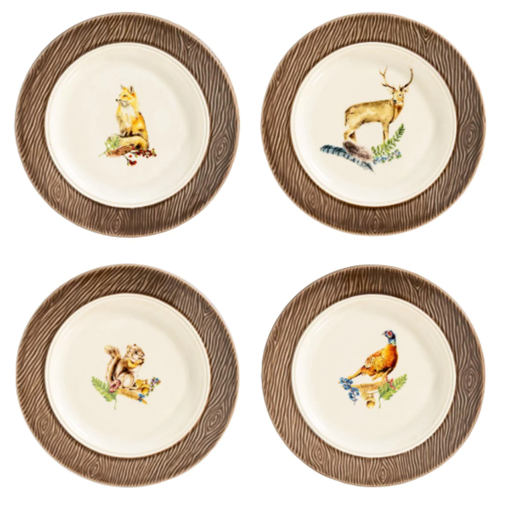 JULISKA Forest Walk Animal Appetizer Plates Individually Sold