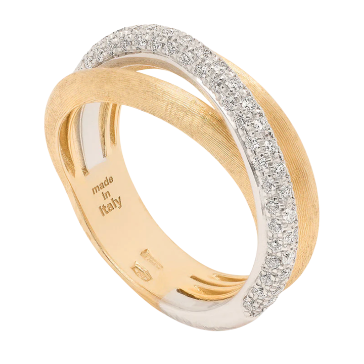 MARCO BICEGO Jaipur 18K Yellow Gold Stackable Diamond Circle Ring