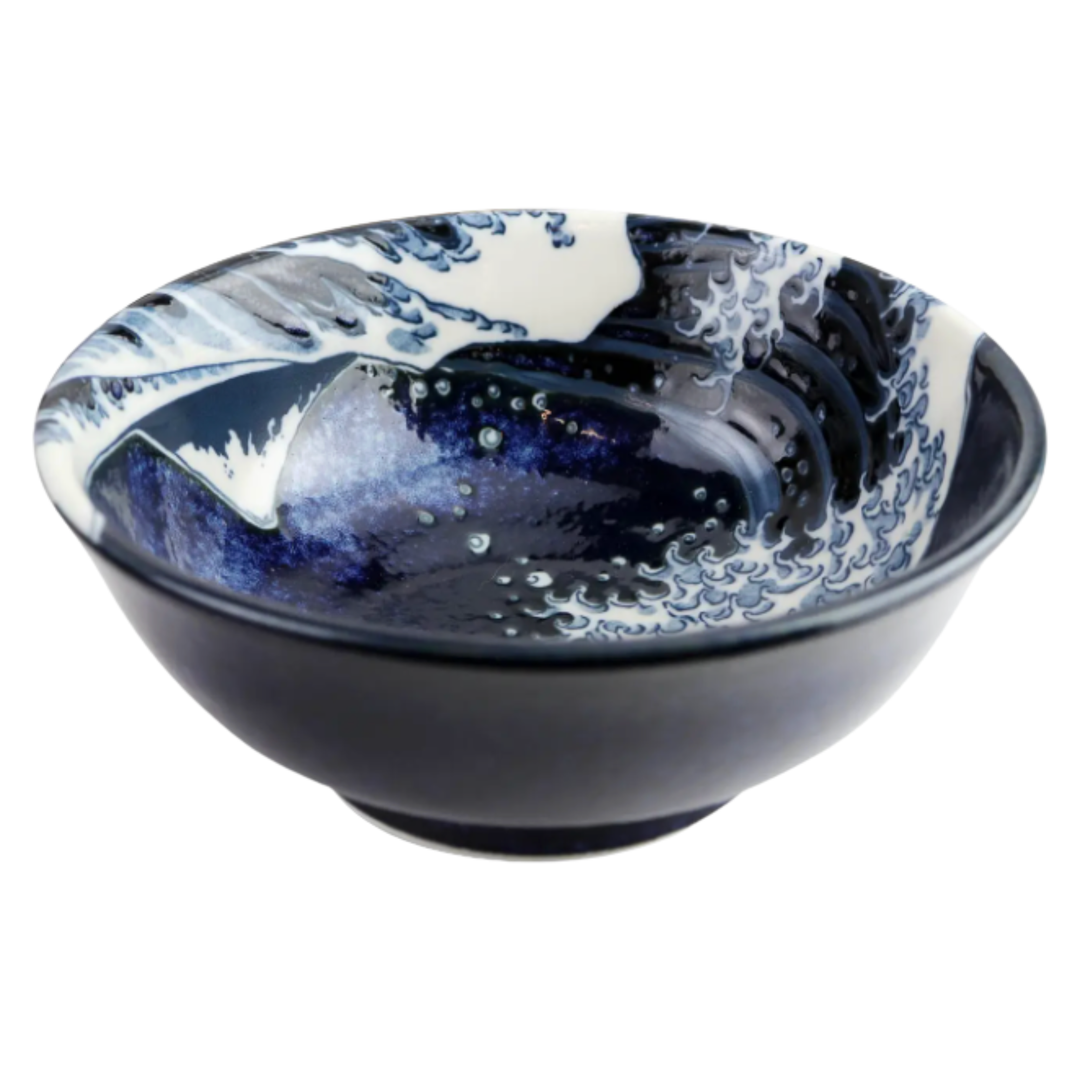 Kanagawa Great Wave Inspried Ramen Bowl