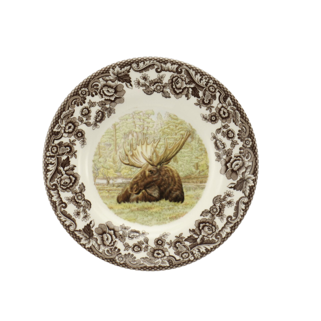 SPODE WOODLAND MOOSE BREAD AND BUTTER PLATE