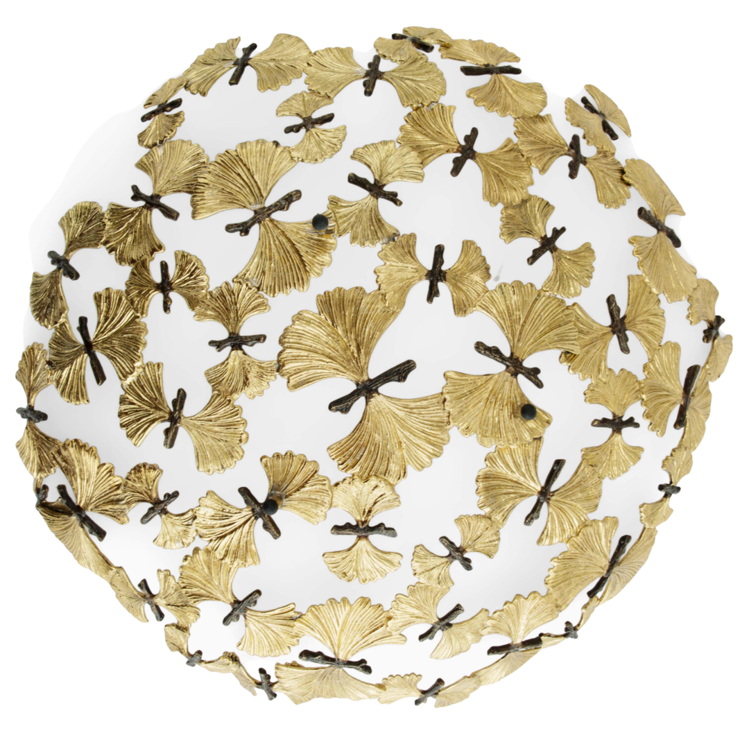 MICHAEL ARAM Butterfly Ginkgo Gold Centerpiece Platter