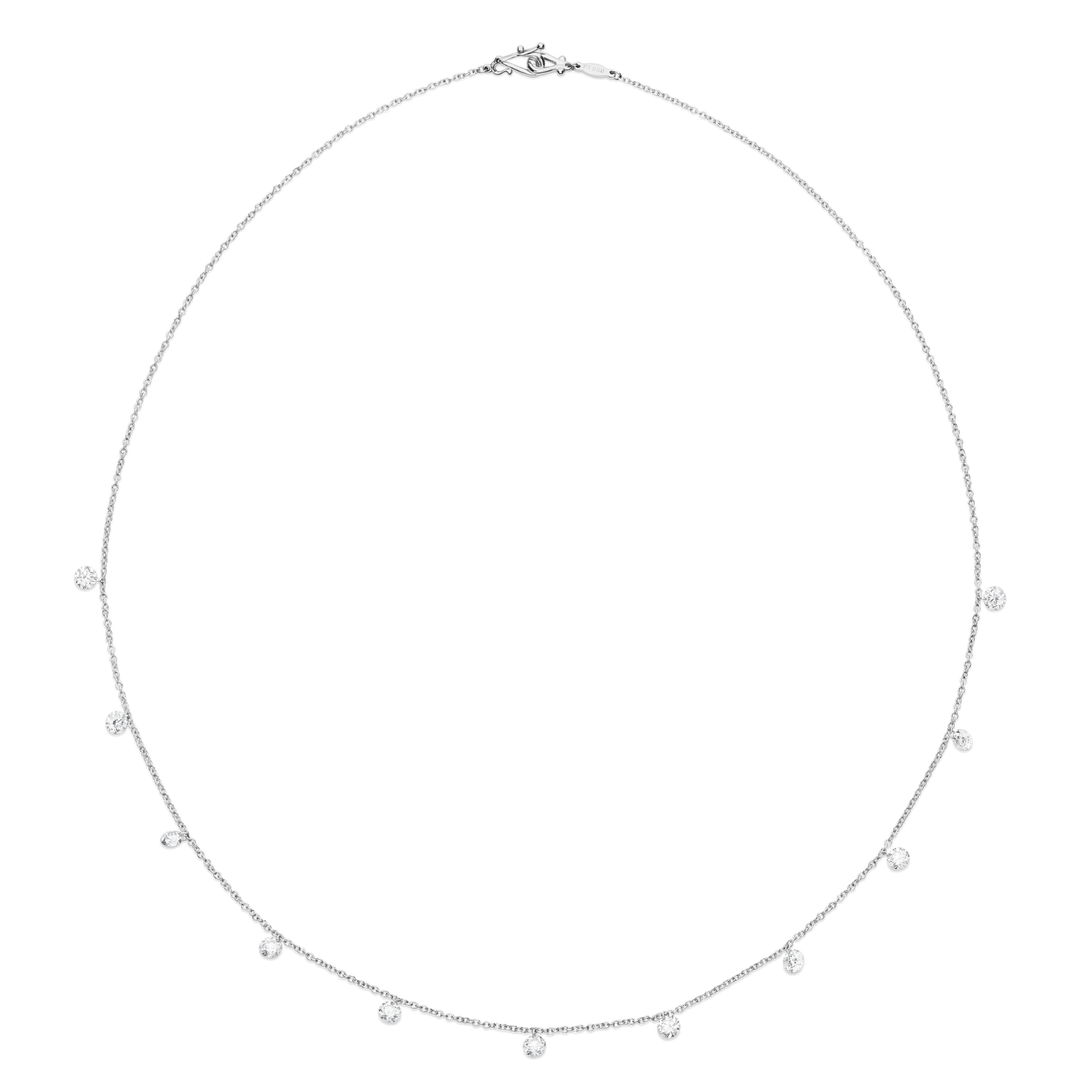 PAUL MORELLI WHITE GOLD Floating Diamond Necklace