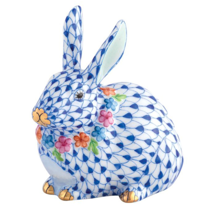 Herend Flower Bunny Sapphire