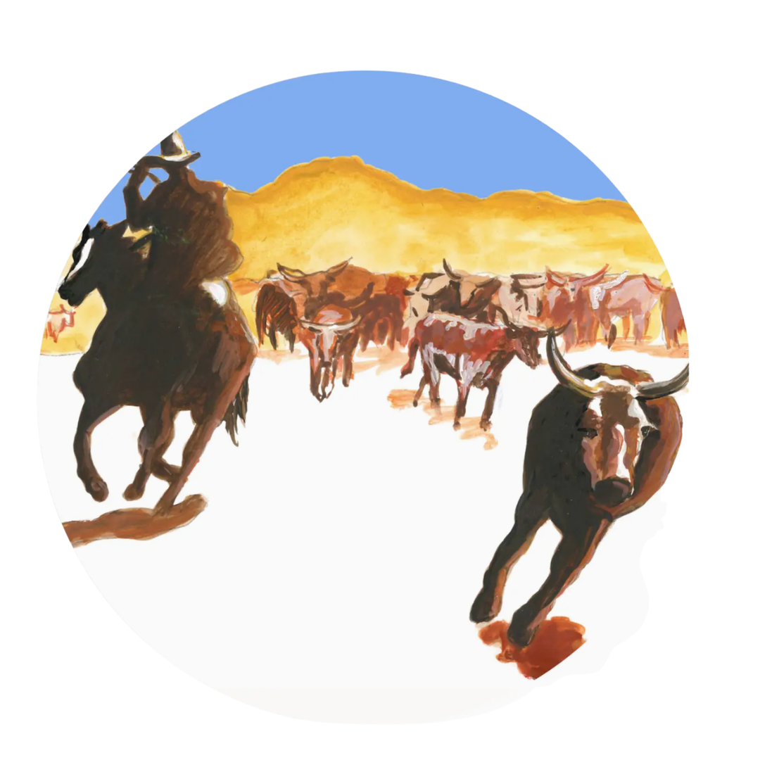 Western Paper Salad Or Dinner Plates
